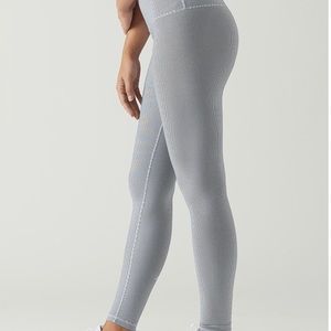 Glyder HighPower Black & White Striped Leggings